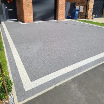 Completed PERMABOUND Resin Bound Stone Driveway