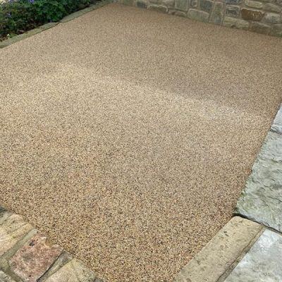 Finished PERMABOUND Resin Bound Stone Patio